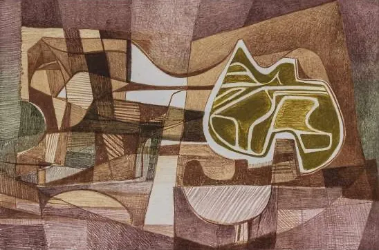 Burle Max - Mazomba II - Litografia em cores impressa sobre papel - Assinada e datada - 1985 - P.A - 56 x 76 cm (ME) | 42 x 64 cm (MI).(1)