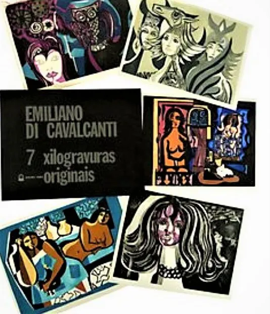 Álbum com 7 xilogravuras originais