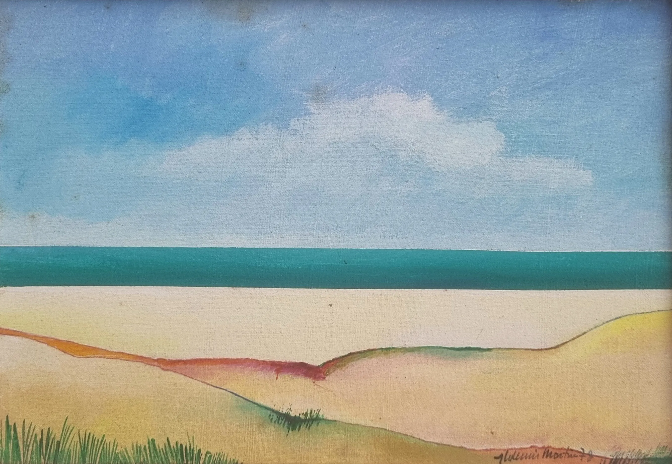 ALDEMIR MARTINS - PRAIA DO CEARÁ - 33 X 22 - 1978 - OST - CID - Frente.