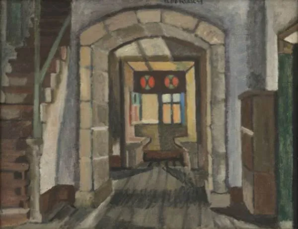 Aldo Bonadei - Sem título - 1948 - Óleo sobre tela - Assinado meio superior - 50 x 65 cm.(1)