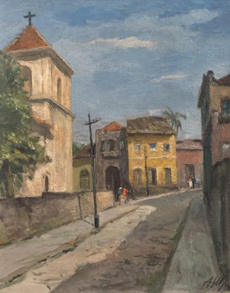 Alfredo Volpi - Cidade do interior.