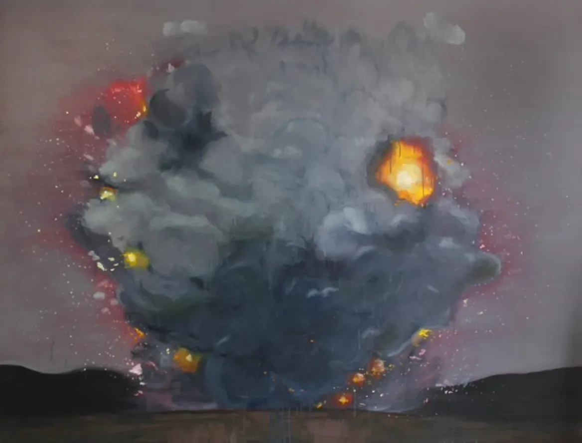 Ana Prata - Sem título - 2010 - Óleo sobre tela - 190 x 250 cm.