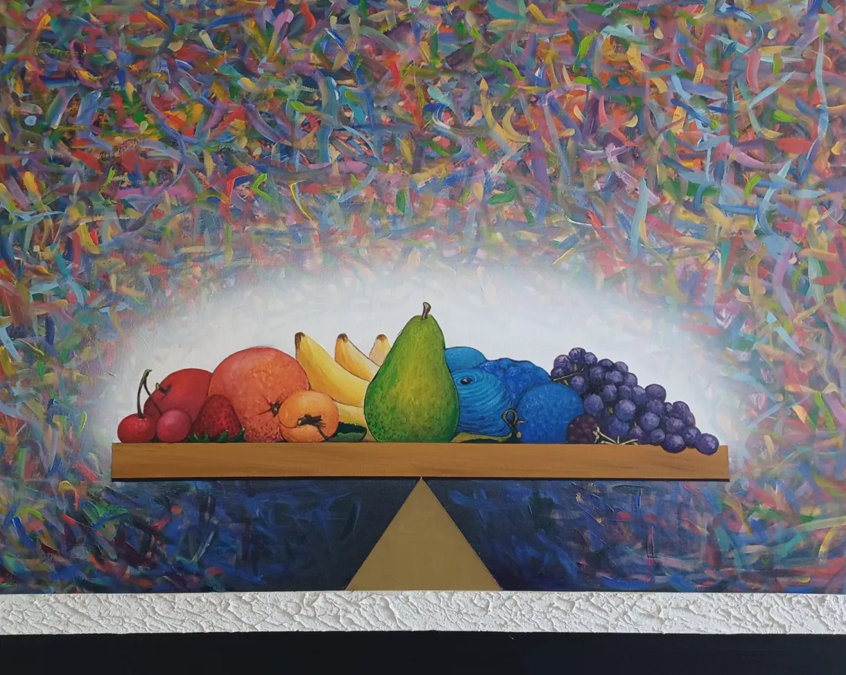 Antonio Peticov - 2008 - Acrílica sobre tela - Assinado no verso - 70 x 100 cm.(1)