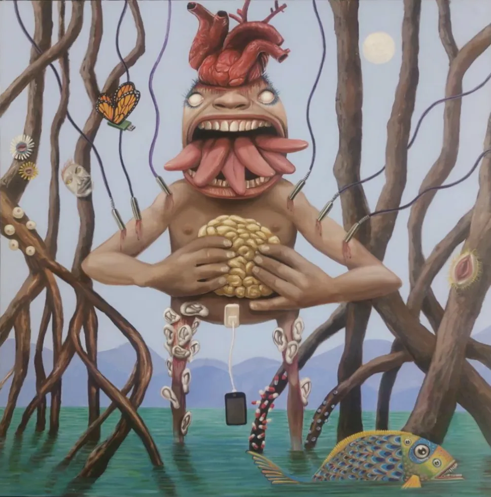 Flavio Rossi - Looping - 2016 - Técnica mista - 102,5 x 102,5 cm.(1)