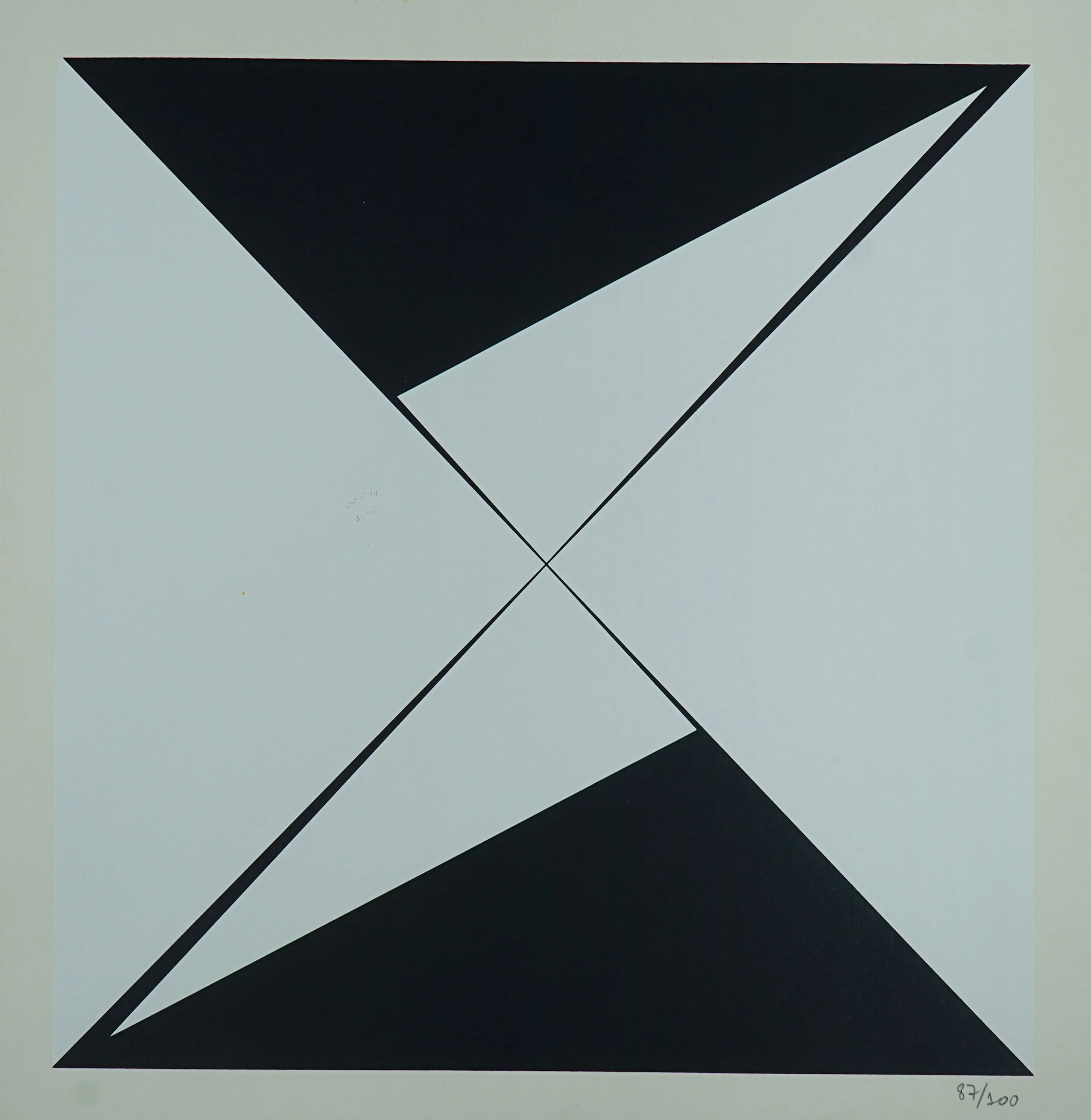 Hércules Barsotti - Sem título - Serigrafia - 87/100 - 50 x 50 cm - Carimbo de Carlos Rielli no verso.(1)