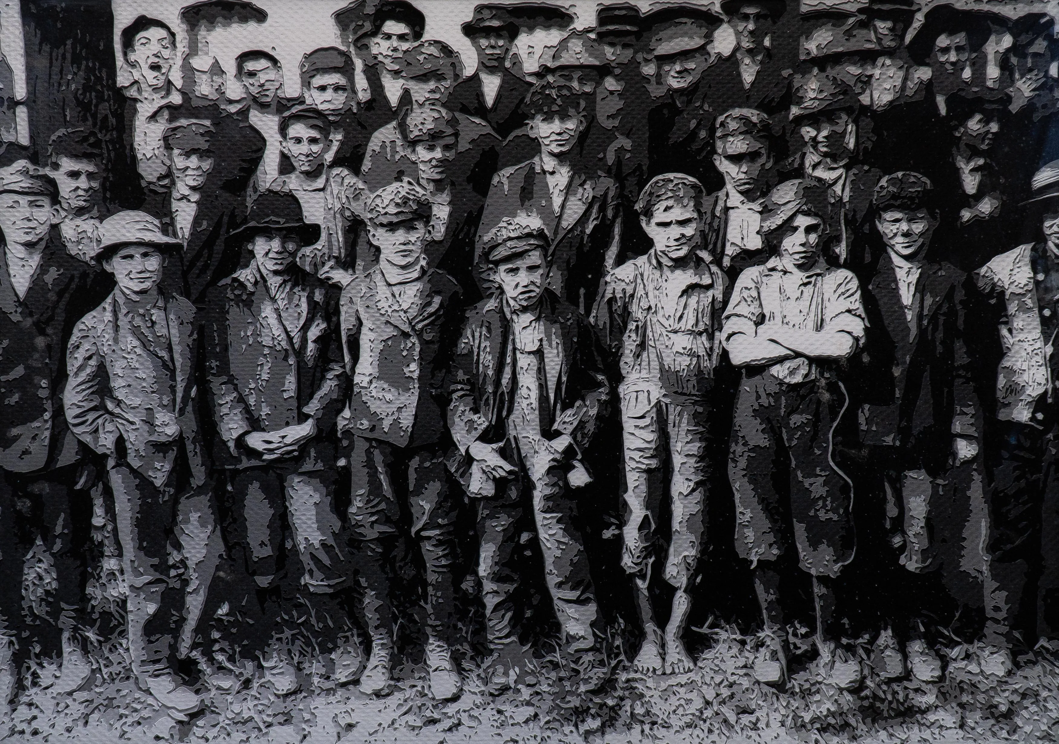 Fábrica Dallas, Huntsville, 1910, a partir de Lewis Hine