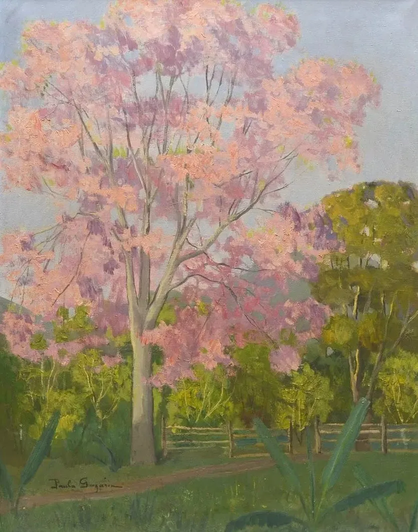 Paisagem com Ipê Roxo no Itanhangá - RJ