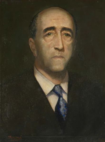 Inimá de Paula - Retrato - 1952 - Óleo sobre tela - Assinado canto inferior esquerdo - 66 x 49 cm.(1)