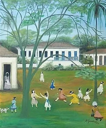 Girls playing