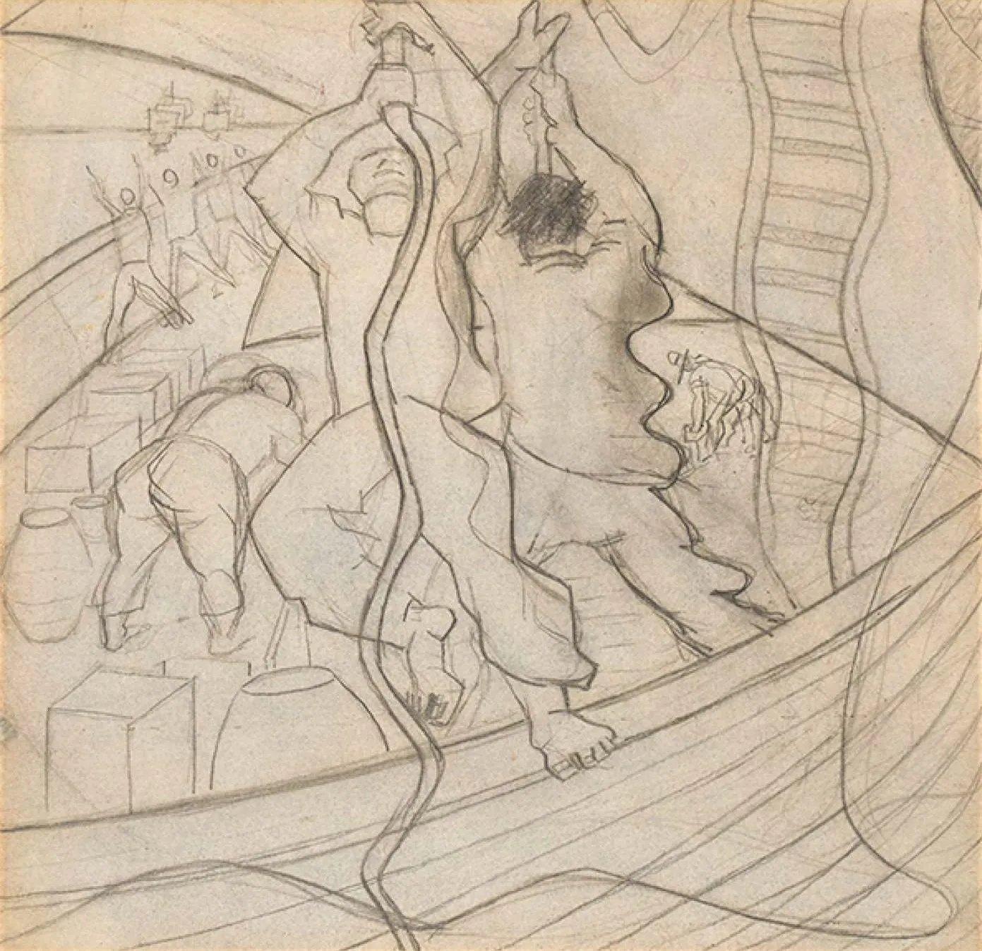 Descobrimento (Estudo para a Pintura Mural Descobrimento) 