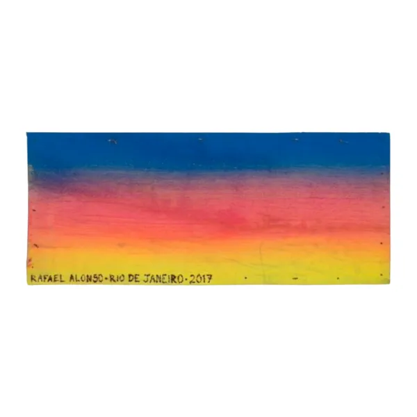 Rafael Alonso - Sem título - 2017 - Acrílica sobre compensado - 18 x 43 cm.