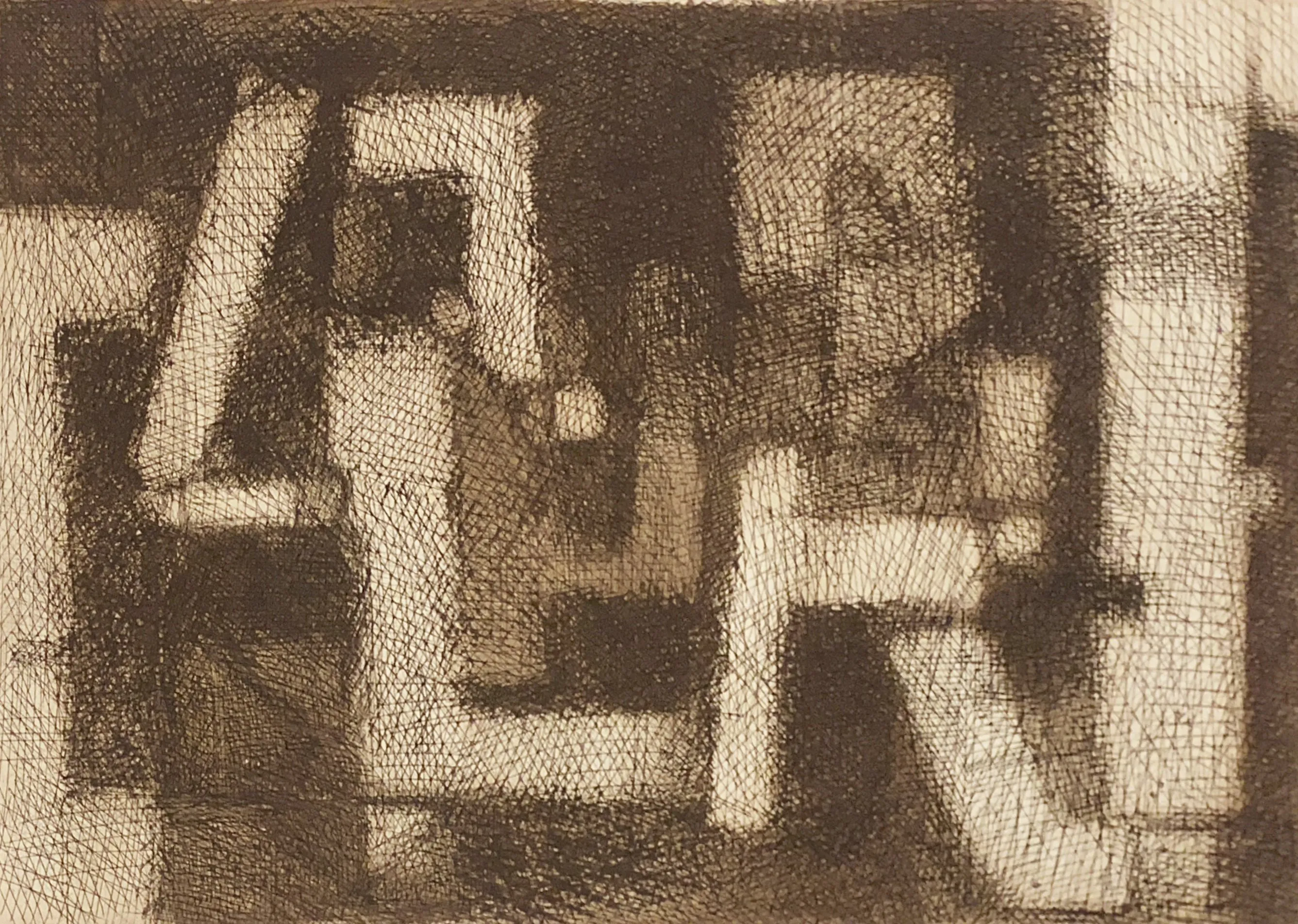 Rossini Perez - Gravura em metal - 1959 - Ed. 10/50 - 56,5 x 76 cm (ME) | 38 x 58 cm (MI) Ass. inf. dir.(1)