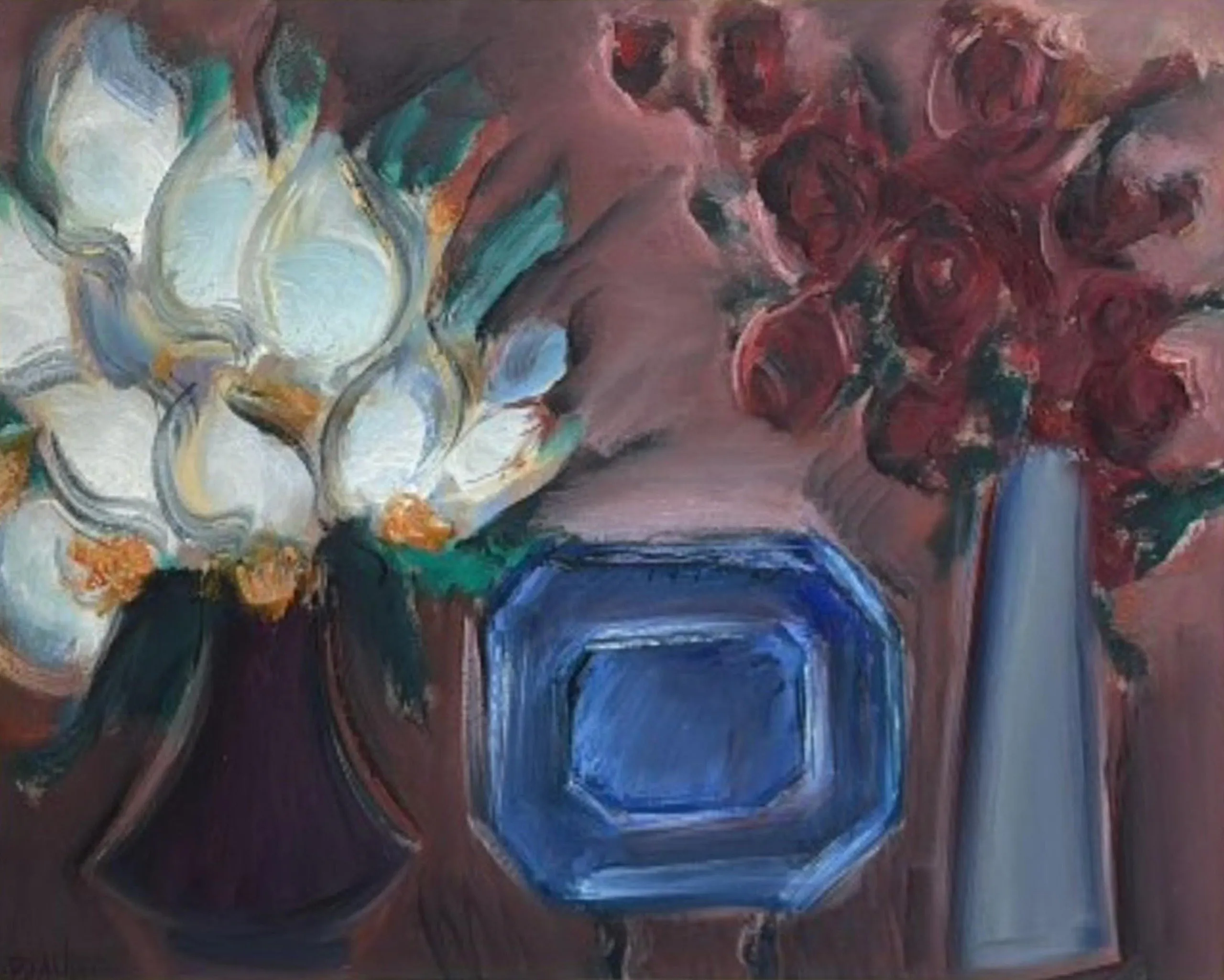  Flowers and plate from the East India Company