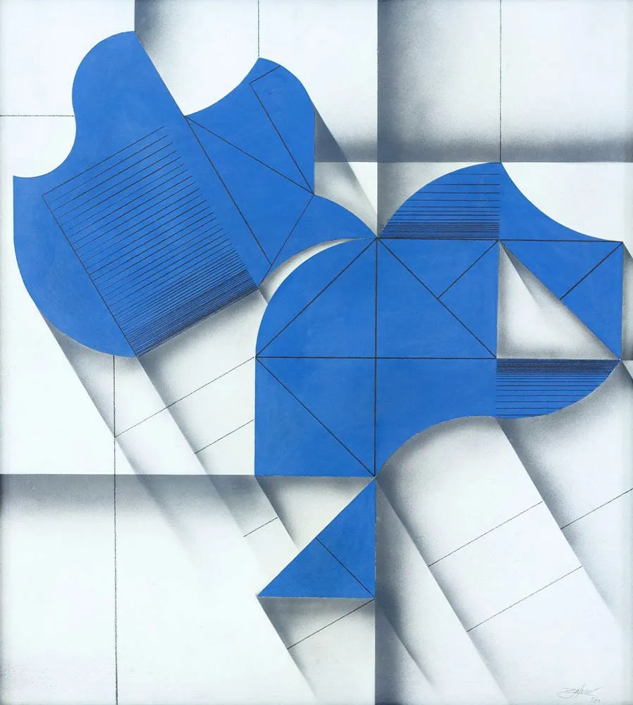 Open Form Blue