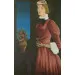 Clóvis Graciano - Retrato de senhora - 1956 - Óleo sobre tela - Assinado canto inferior direito - 117 x 63 cm.(1)
