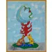 Niki de Saint Phalle - Moon Goddess - 1997 - Litogravura com colagem holográfico - 74 x 56 cm. Ex-coleção Ruy Ohtake - Com moldura.